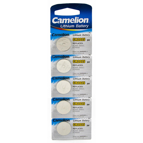 Батарейка таблетка литиевая Camelion CR2025 Bl-5