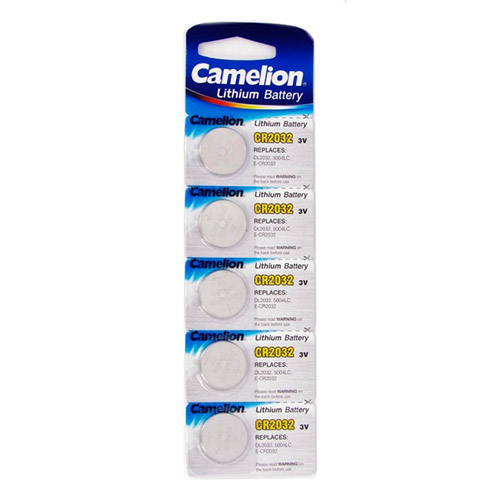 Батарейка таблетка литиевая Camelion CR2032 Bl-5