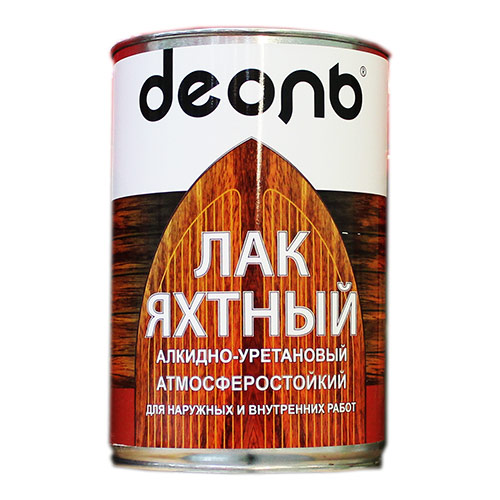 Лак яхтный алкидно-уретановый быстросохнущий 2,7л глянцевый Деоль