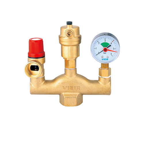 Группа безопасности котла латунная 3бар VIEIR AQ1123