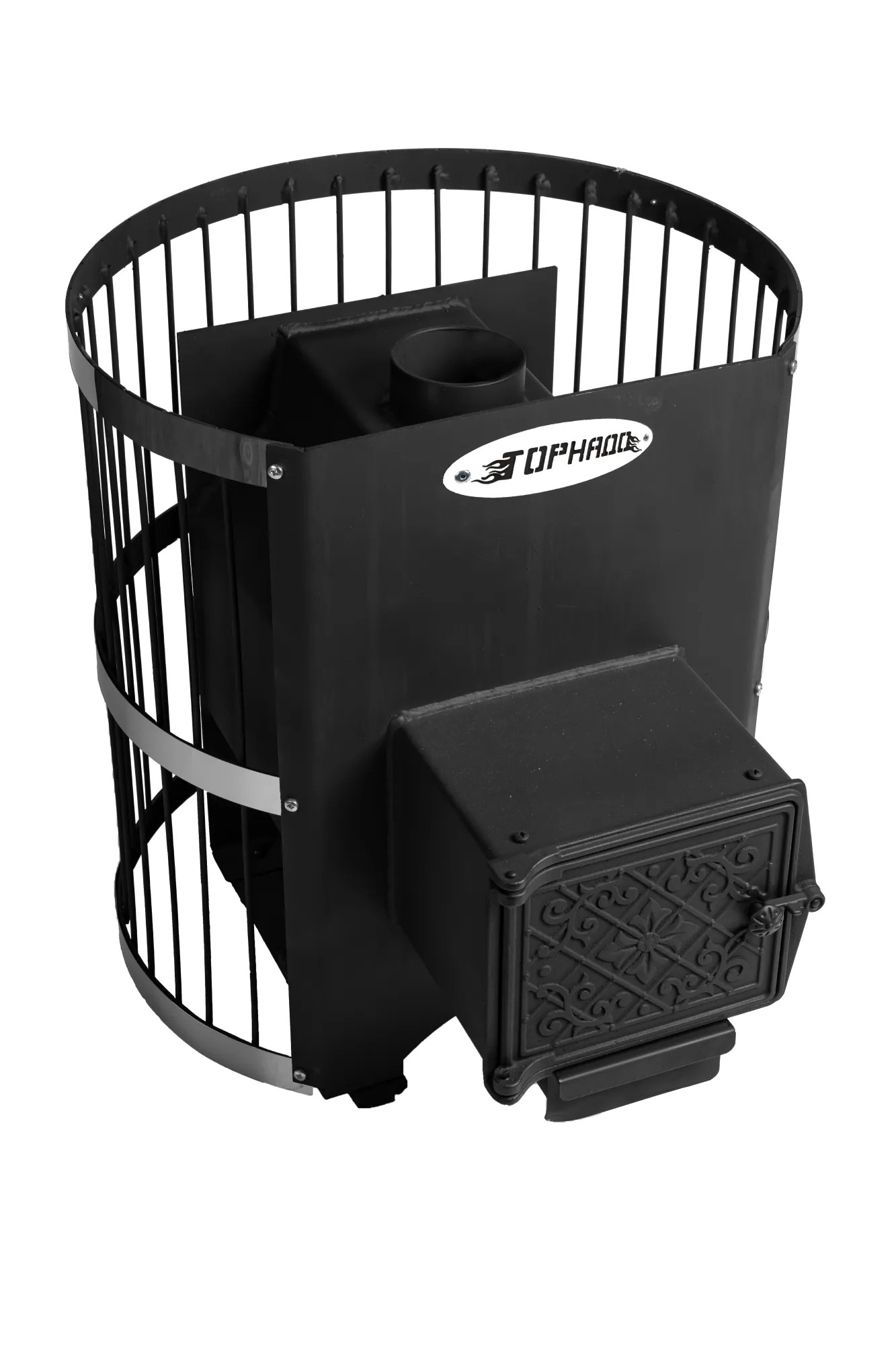 Печь для бани Торнадо-14 сетка дровяная