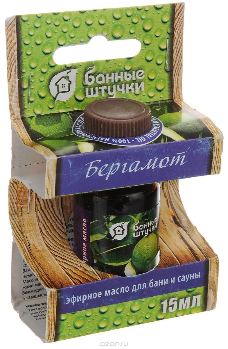 Масло эфирное Бергамот 15мл  БАННЫЕ ШТУЧКИ