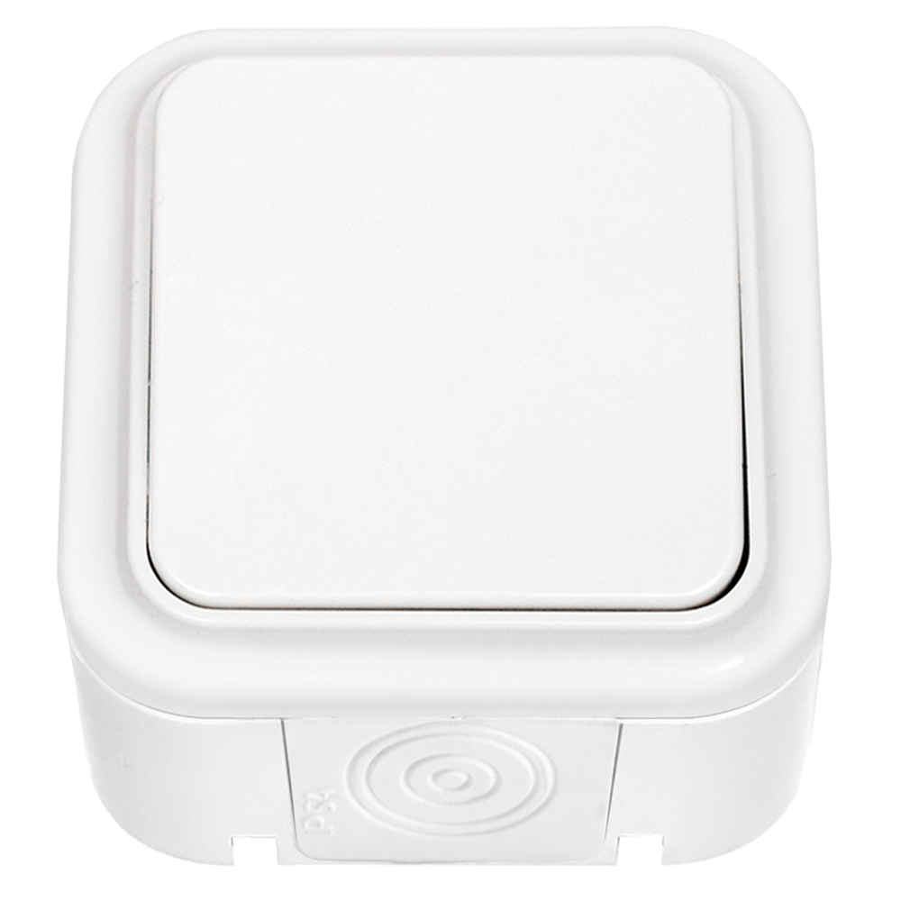 Выключатель 1-кл. ОП 6А IP44 бел. Bylectrica А1 6-222