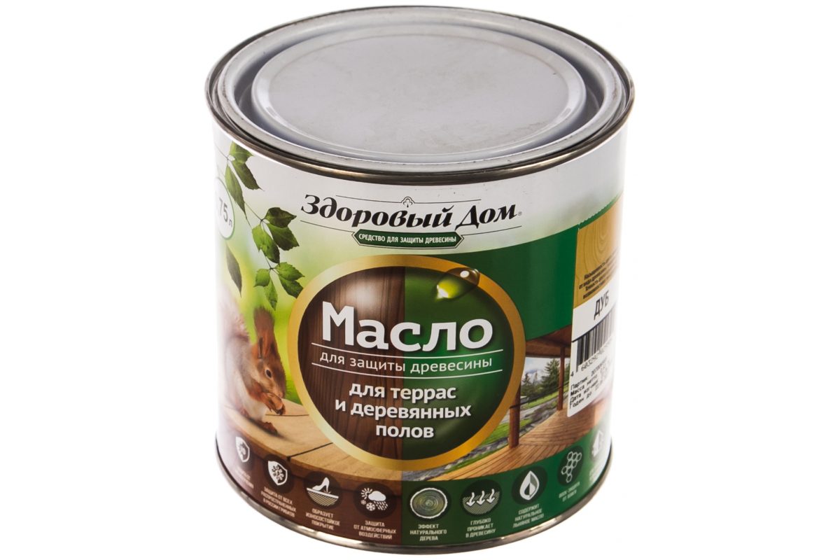 Масло для террас Здоровый Дом дубовое (0,75л)