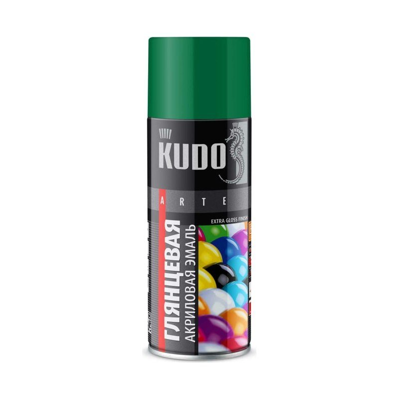 Краска акриловая KUDO RAL6029 зелёная глянцевая