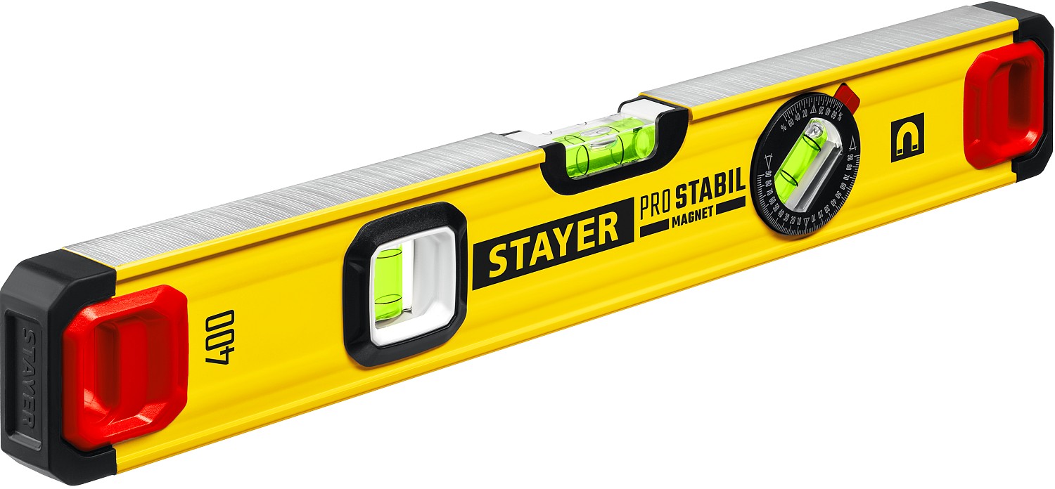 Уровень магнитный фрезерованный STAER 400мм