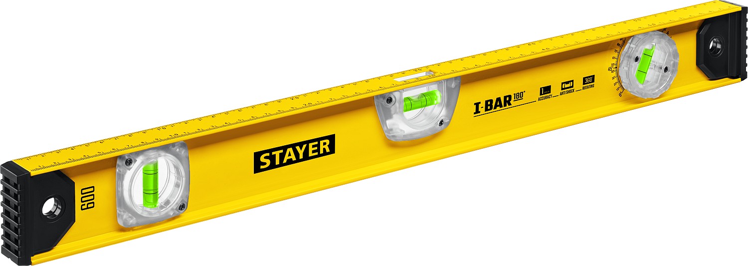 Уровень строительный STAYER I-BAR180 600мм