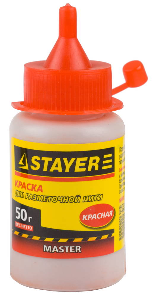 Краска для разметочных шнуров STAYER красная