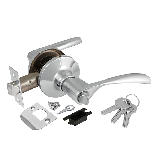 Ручка защелка DK6010 CP-BK(фик.) хром(6010СР-В)