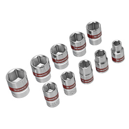 Набор торцевых головок Matrix Spline CrV 3/8" 6-19 мм
