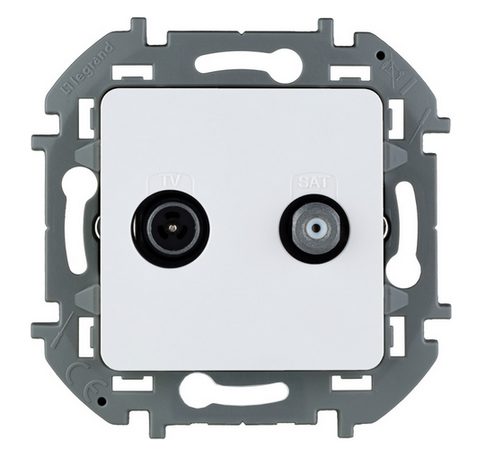 Розетка TV/SAT Legrand INSPIRIA белая скрытая IP20