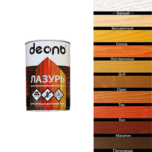 Пропитка деревозащитн. состав Лазурь Деоль палисандр 0,75 л