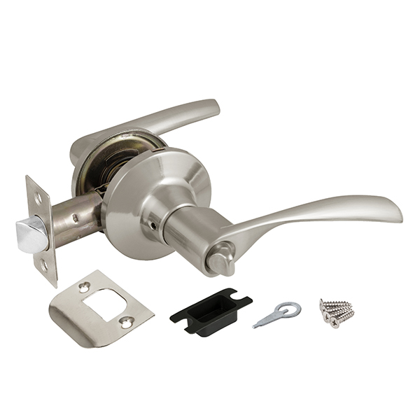 Ручка защелка DK610 SN-BK (6010 SN-B) матовый никель