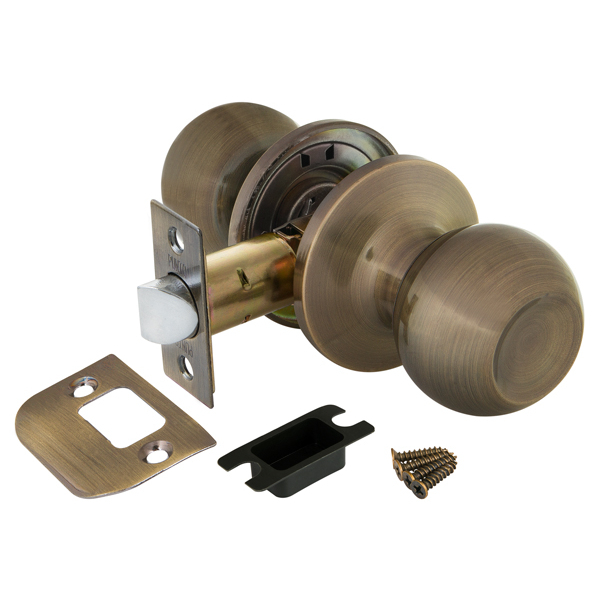 Ручка защелка DK672 AB-PS (6072 AB-P без фик) бронза