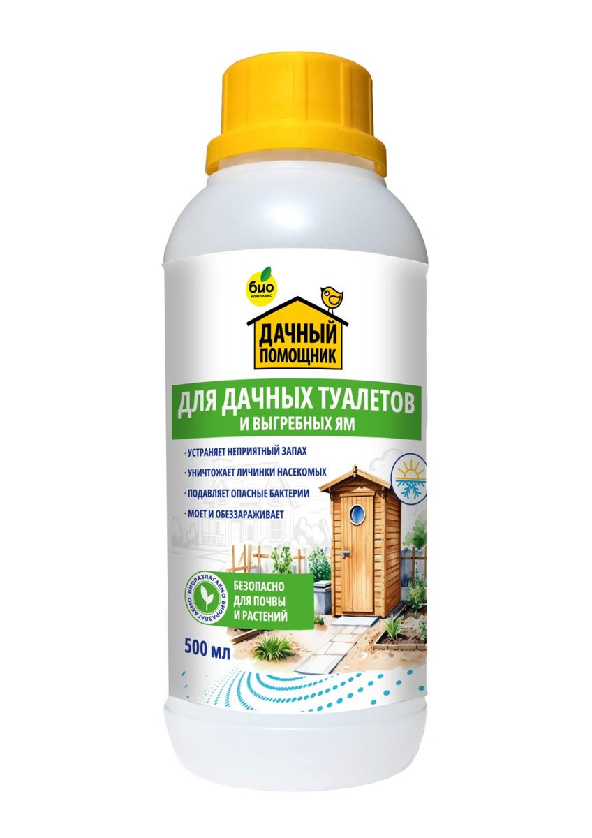 Средство ДАЧНЫЙ ПОМОЩНИК для дачных туалетов 0,5 л