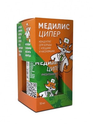 МЕДИЛИС-ЦИПЕР от клещей и насекомых 50 мл в коробочке