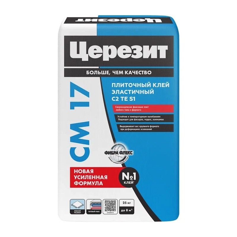 ЦЕРЕЗИТ CM17 Клей для плитки для внутр/наруж работ (25 кг) 792212
