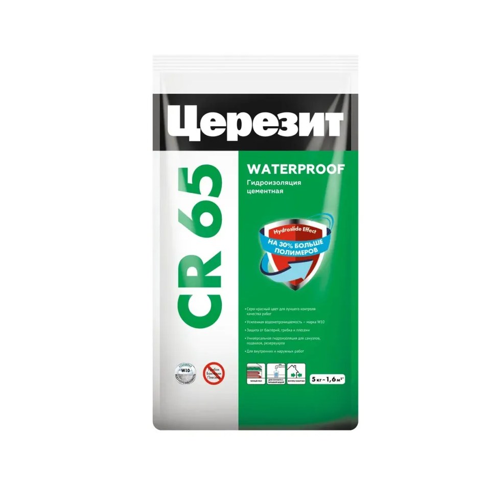 ЦЕРЕЗИТ CR65 Гидроизоляционная масса (5 кг) 2092265 / 2422939