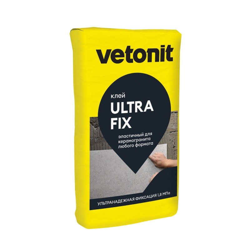 Клей плиточный эластичный высокодеформативный Vetonit Ultra Fix, 25 кг