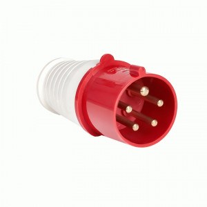 Вилка переносная 015, 3Р+РЕ+N, 16 А, 380 В, IP44