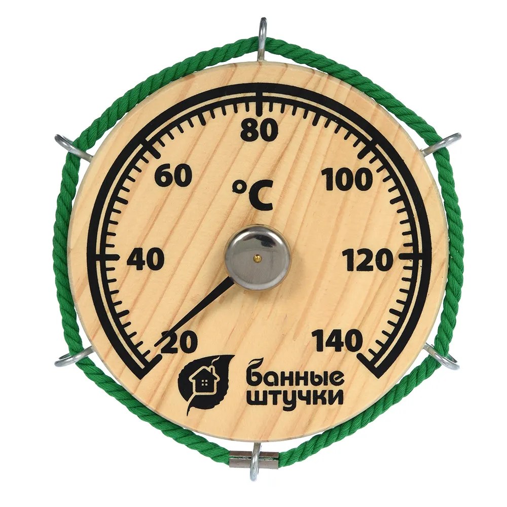 Термометр для бани и сауны БАННЫЕ ШТУЧКИ Штурвал