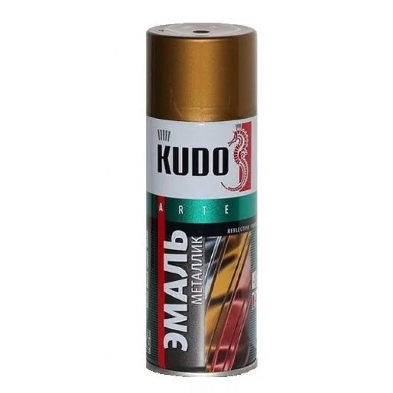 KUDO-1029 Эмаль универсальный металлик бронза 520 мл
