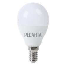 Лампа светодиодная Ресанта LL-R-G45-7W-230-3K-E14, теплый шар