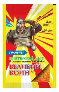 Гранулы от муравьев ВЕЛИКИЙ ВОИН ВХ 50гр