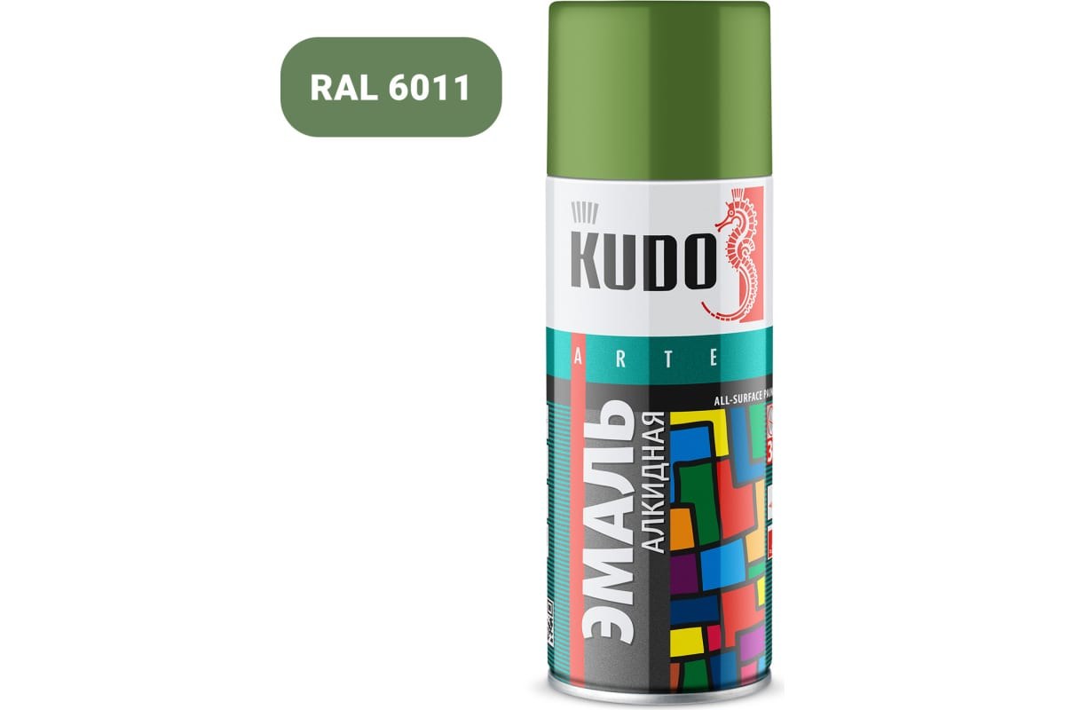 Эмаль универсальная KUDO RAL 6011 фисташковый