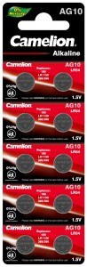 Элемент питания Camelion AG10 LR54 LR1130