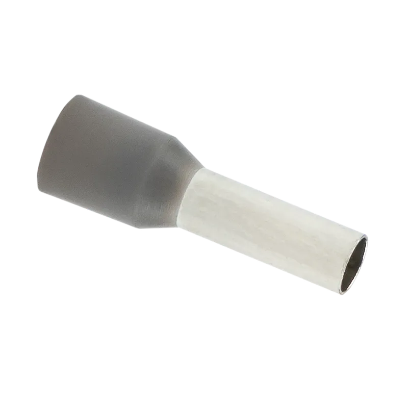 Наконечник штыревый втулочный изол. НШВИ 4,0-9 (уп 50шт) серый EKF