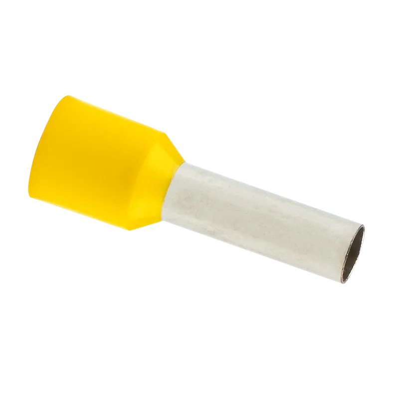 Наконечник штыревый втулочный изол. НШВИ 6,0-12 (уп 50шт) желтый EKF