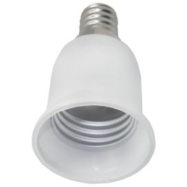 Ecola переходник с цоколя E27 на E14 Белый