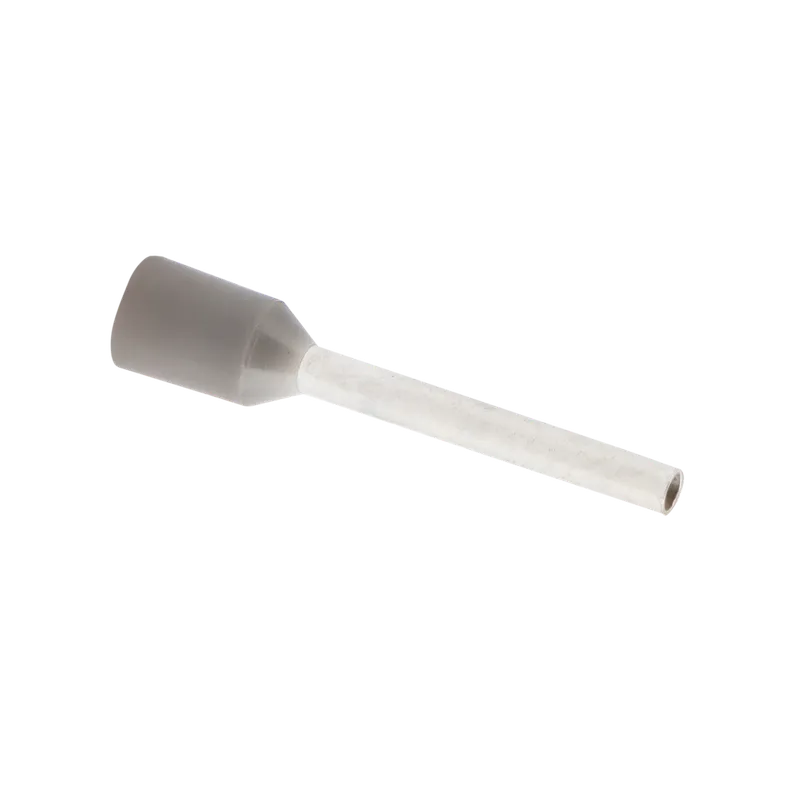 Наконечник штыревый втулочный изол. НШВИ 0,75-12 (уп 100шт)серый EKF