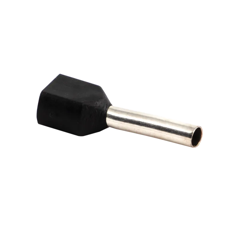 Наконечник штыревый втулочный изол. НШВИ 1,5-12 (уп 50шт)черный EKF