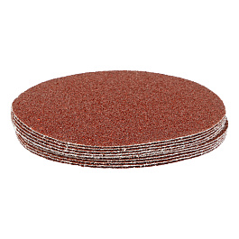 Круг абразивный на ворсовой подложке под липучку ,р40,125мм,10шт Сибртех (Пусто)