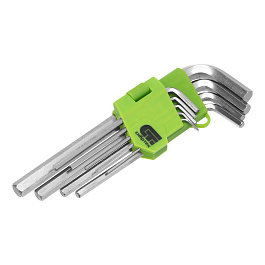 Ключи имбусовые удлиненные НЕХ 1,5-10мм 9шт Сибртех