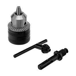 Патрон для дрели ключевой 1,5-13мм-1/2,адаптер SDS plus /Сибртех