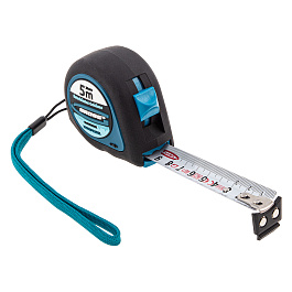 Рулетка Ergonomisch 3м*16мм, магнитный обрезиненный зацеп Gross