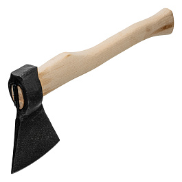 Топор кованный, в сборе, 700/900 г, деревянное топорище, 400 мм, А-0