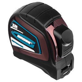 Рулетка Doppelhaken 2м*16мм, односторонний зацеп, нейлон, двуст. шкала, автом. Gross