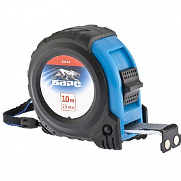 Рулетка Вектор 10м*25мм, утолщенное полотно, магнитный зацеп, обрез.корпус Барс