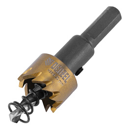 Коронка по металлу HSS ,42мм,нитридтитановое покрытие /Denzel