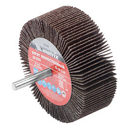 Круг 80*30*6 мм Р120 лепестковый для дрели по металлу МАТRIХ