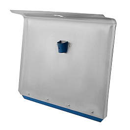 Лопата для уборки снега тротуарная, алюминиевая, 500*400мм, без черенка, Сибртех 61542