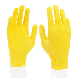Перчатки из синтетич. нити,13 класс,цвет лимон L