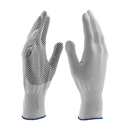 Перчатки нейлон, 13 класс, белые XL Россия 67847