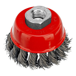 Щетка для УШМ ,150мм,Чашка,крученая проволока 0,35мм/Matrix