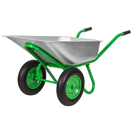 Тачка садово-строительная 2х колесная ,90л,Сибртех