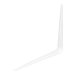 Кронштейн угловой с ребром 300*350мм,белый/Сибртех